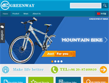 Tablet Screenshot of gzgreenwaybike.com